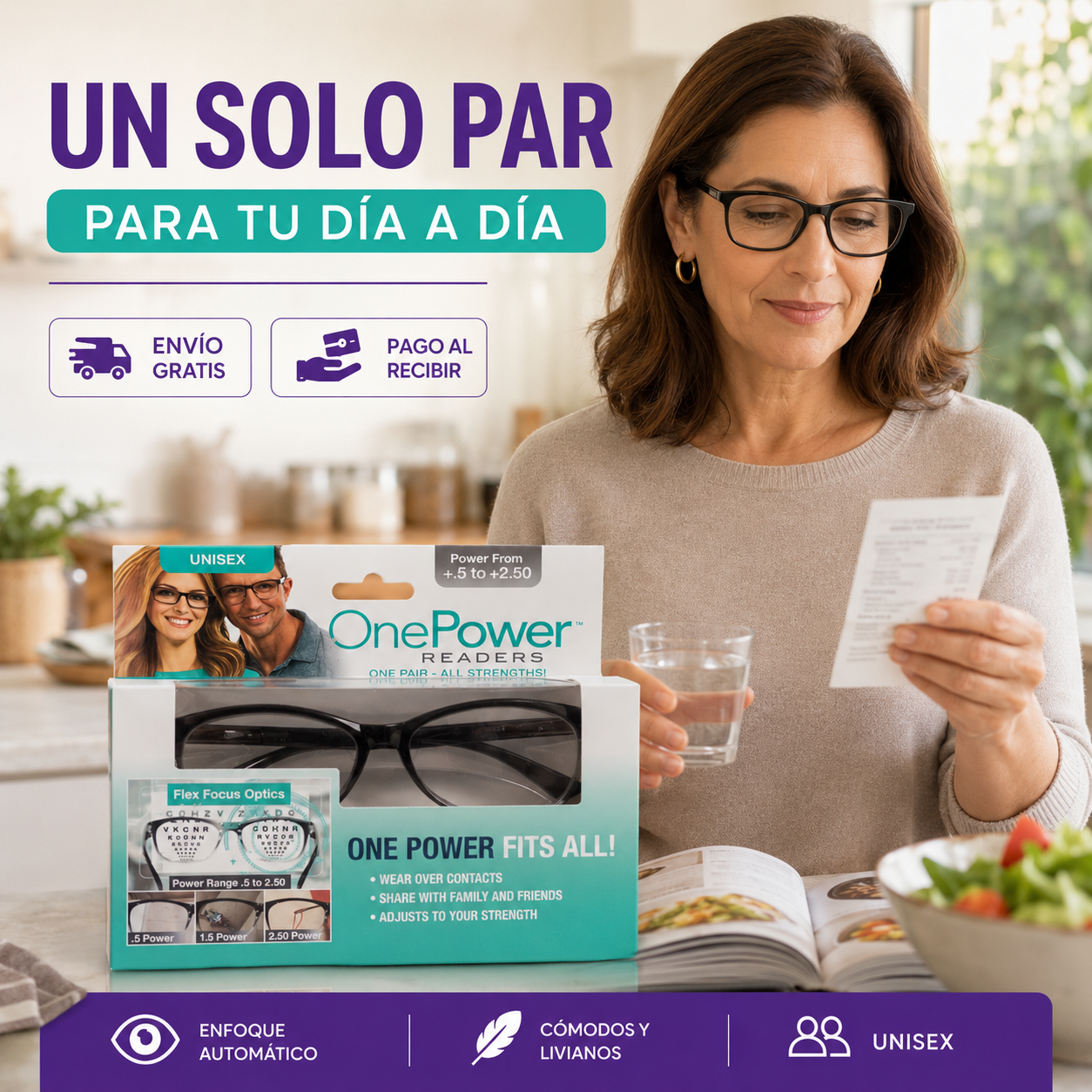 OnePower | Ve de cerca y de lejos con un solo par