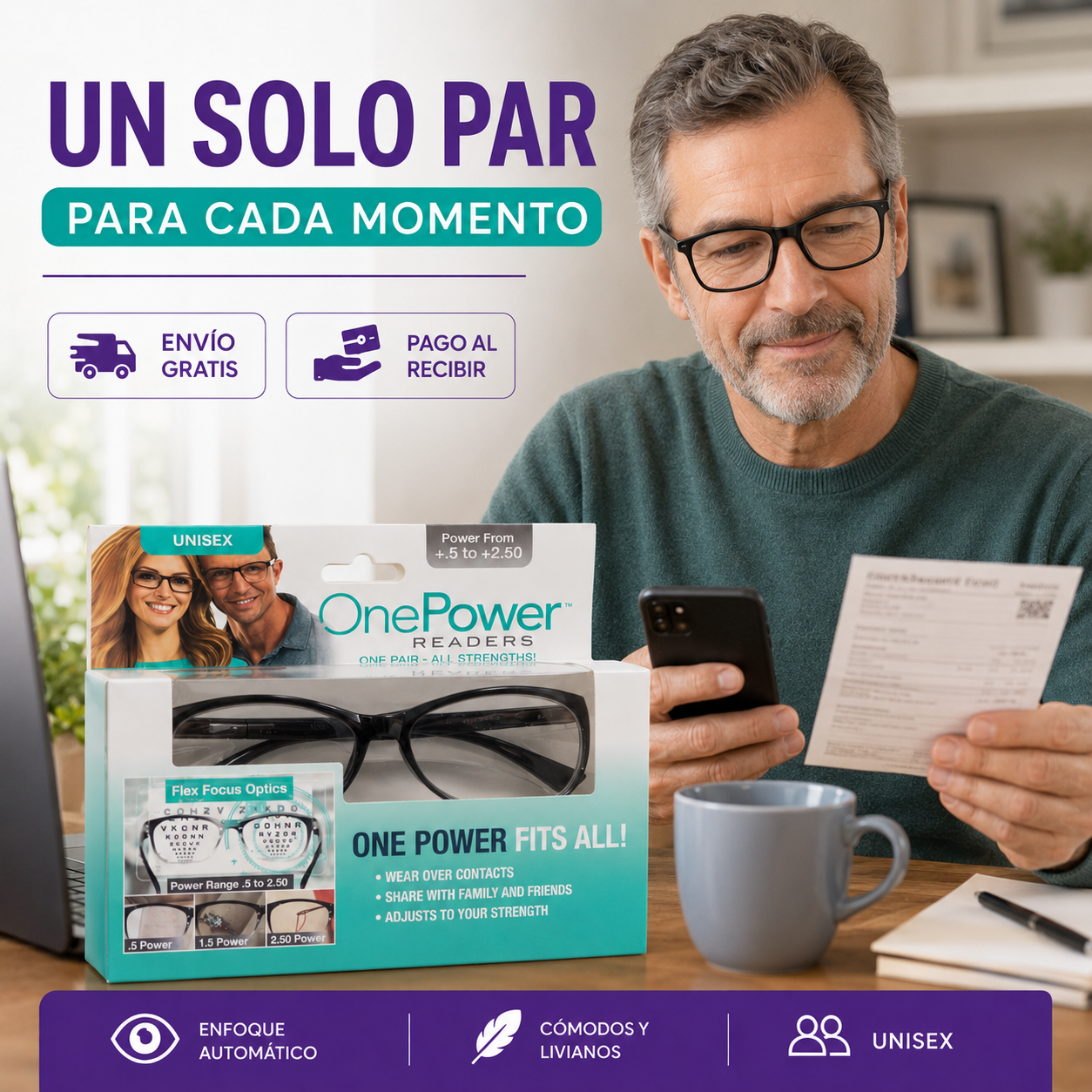 OnePower | Ve de cerca y de lejos con un solo par